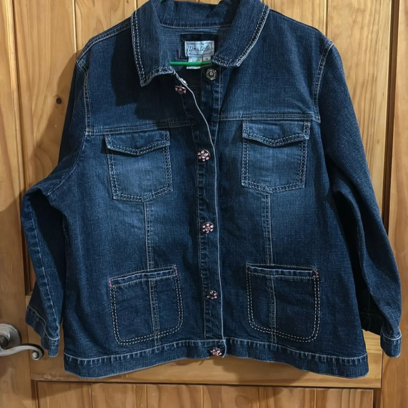 Live a Little Jackets & Blazers - Live A Little Denim Snap Button Up Jacket